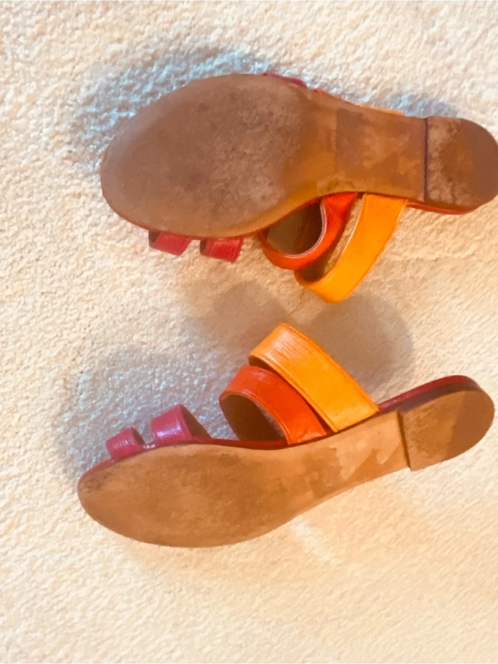 Tory Burch multi leather slides